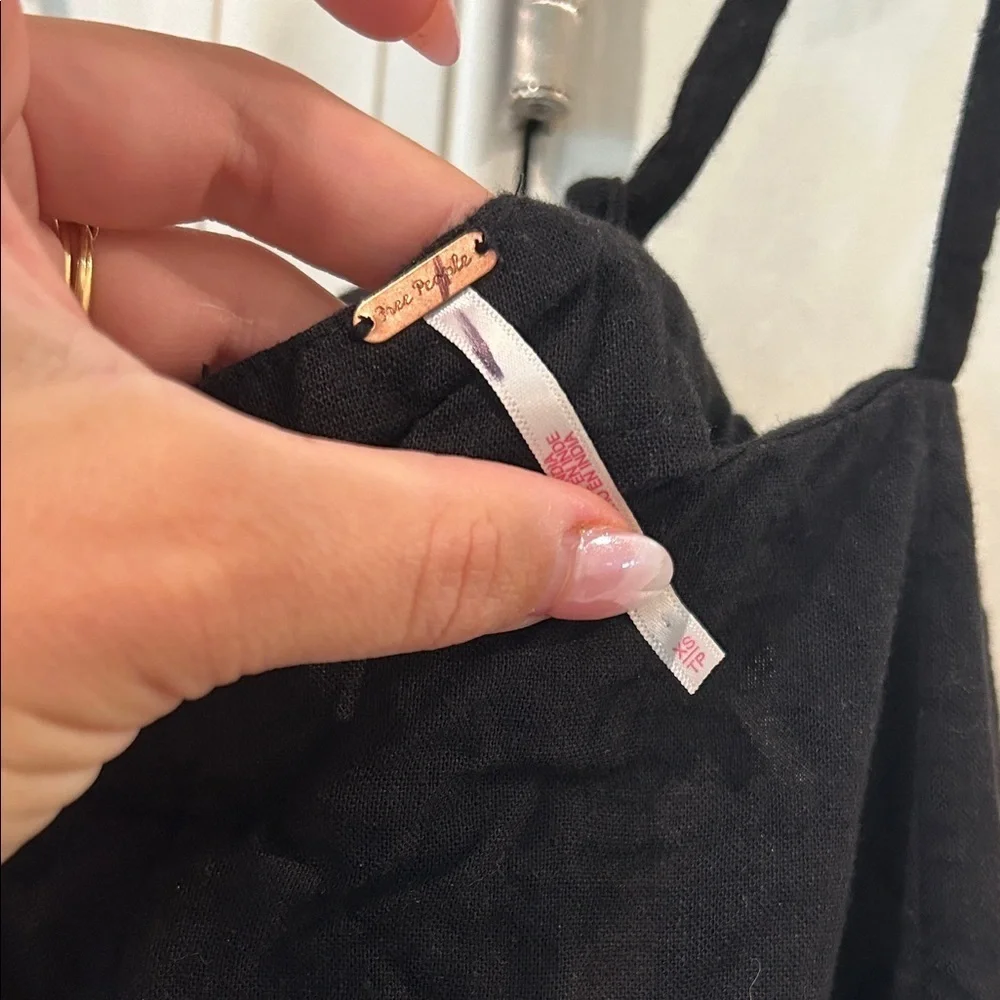 Free People Black Strappy Camisole